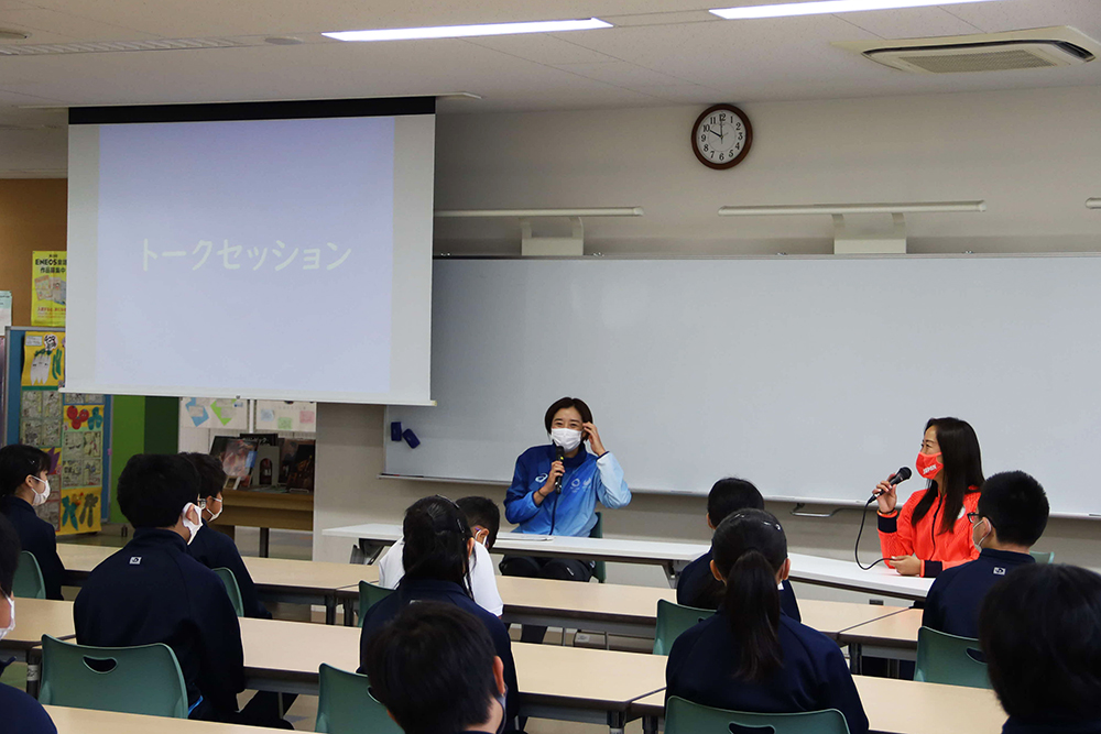 及川選手と伊藤さんのトークセッション
